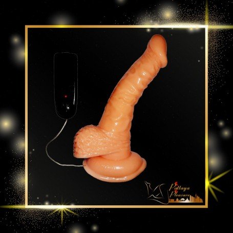 Whoppers Curved Vibrating Suction Cup Dildo RSV-078