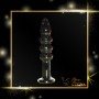 Black Beaded Glass Dildo Sex Toy GD-005
