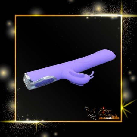 Black T-Transfer Beads Stick Rabbit Vibrator RV-021