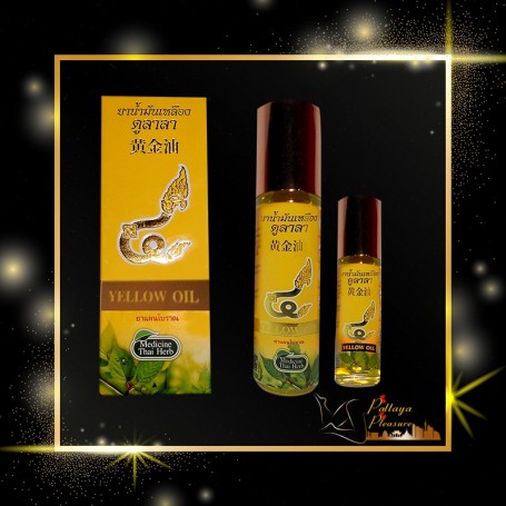 Thai herbal massage yellow oil THP-001