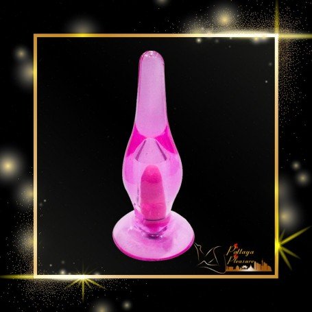 Crystal Anal Vibrating Butt Plug With Suction Cup AD-025