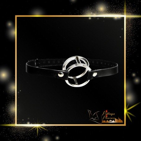 Double Metal Ring Gag for Him & Her BDSM-003