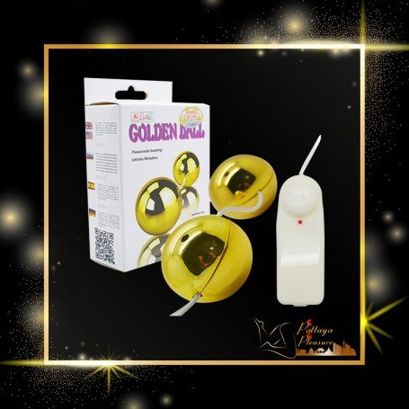 Multi Speed Golden Ben Wa Vibrating Balls Anal Vaginal BV-013