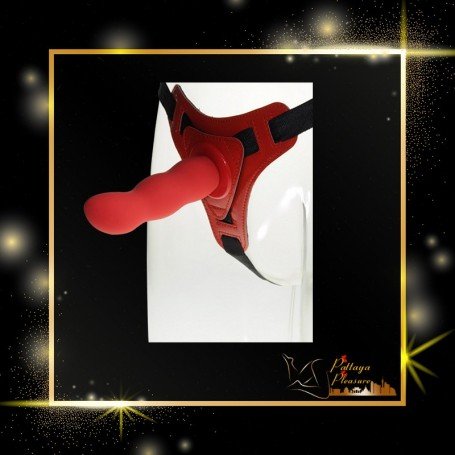 Red Deep Climax Strap On Dildo Realistic Penis Harness SO-021