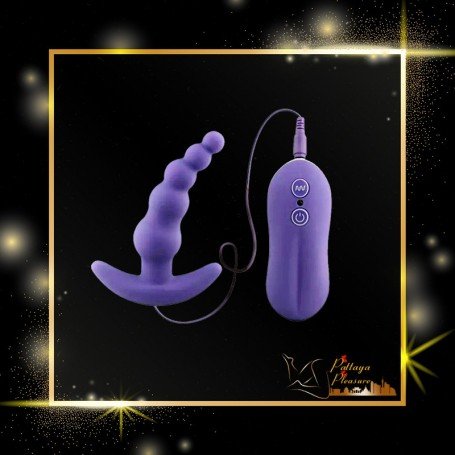 Vibrating Anal Plug Beads Prostate Massager AD-028