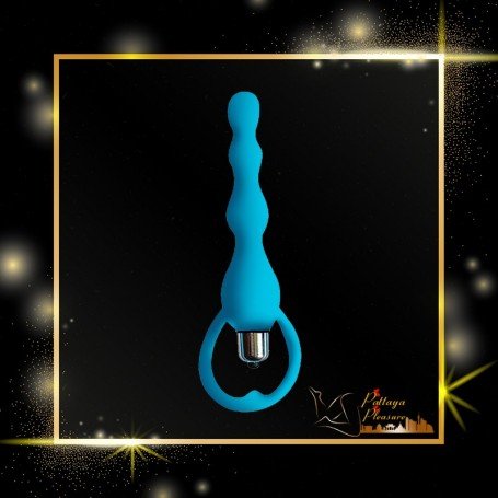 Blue Silicone Anal Vibrator AD-029