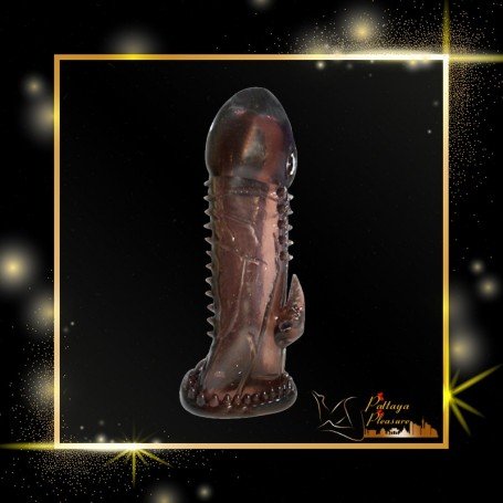 Ultra Flexible soft cock sleeve penis extender PES-017