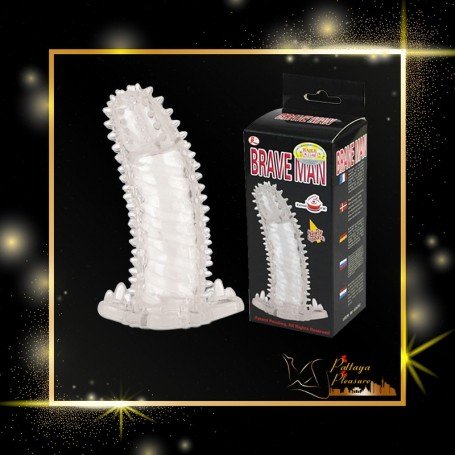 BRAVE MAN Crystal Penis Extension Sleeve PES-024
