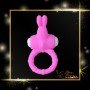 Rabbit Vibrating Penis Ring Blue Lolly CR-018